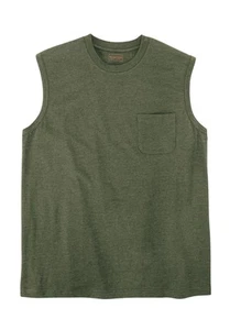 Boulder Creek by KingSize Men's Big & Tall Heavyweight Pocket Muscle Tee - Picture 1 of 20