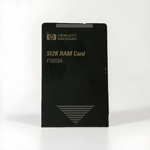 Tarjeta RAM Hewlett Packard HP F1003A 512K rara para PC de bolsillo HP 200LX Palmtop - Imagen 1 de 3