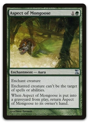 Aspect of Mongoose #191 (LP) Time Spiral TSP Magic MTG - Image 1 of 2