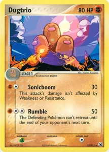 Dugtrio 22/112 EX FireRed & LeafGreen Regular Rare Pokemon Card - Picture 1 of 7