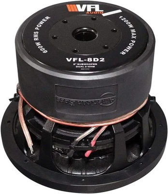 AMERICAN BASS VFL 8” 600W RMS | 1200W MAX SPL COMPETITION CAR SUBWOOFER 4Ω DVC - Image 1 of 2
