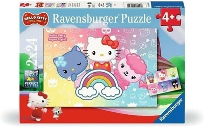 Rompecabezas infantil Ravensburger 12001034 - Los mejores amigos - 2x24 piezas Hello Kitty Foto 1 de 4