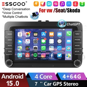For VW Volkswagen Jetta Passat Carplay 7" Car Stereo Radio GPS BT Smart AI 4+64G - Picture 1 of 17
