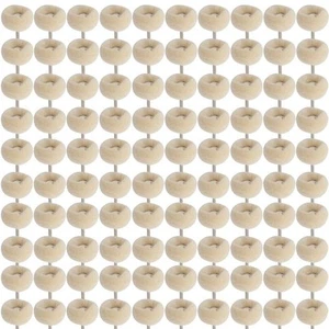 100 Pcs Polishing Buffing Wheel Set Wool Felt Cotton Mounted 3/32 Shank Buff... - Picture 1 of 5