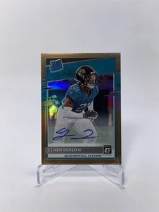 CJ Henderson 2020 Panini Donruss Optic Rated Rookies Autographs Bronze RC #198 - Picture 1 of 2