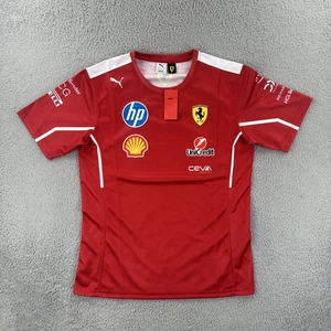 Scuderia Ferrari X Puma Mens Large Red T Shirt Formula 1 2025 Lewis Hamilton NWT - Picture 1 of 24