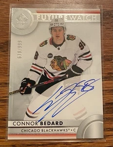 2023-24 SP Authentic Connor Bedard Future Watch Rookie Auto RC #'ed 678/999 #110 - Bild 1 von 3