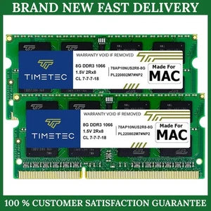 16GB Kit(2X8Gb) Compatible for Apple DDR3 1067Mhz / 1066Mhz PC3-8500 RAM - Picture 1 of 4