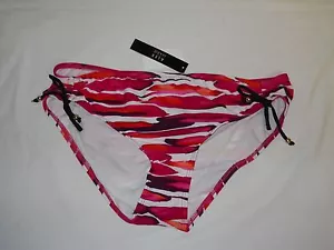 Alex Marie New Womens Pink Tunnel Tie Bikini Bottoms Bathing Suit Size 8 NWT - Picture 1 of 4