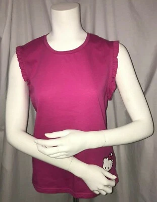 Hello Kitty Junior Girls Pink Sleeveless Pajama Tank Top Size Large NWOT - Image 1 of 2