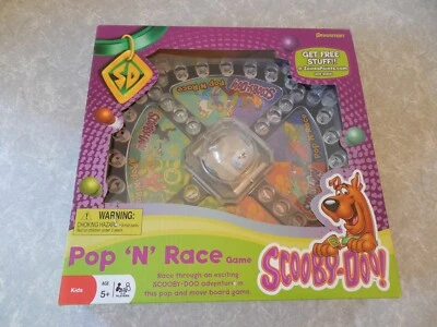 SCOOBY-DOO! TABULEIRO DE SUBSTITUIÇÃO DE JOGO POP 'N' RACE EM CAIXA ABERTA, SEM MOTORES, PRESSMAN - Imagem 1 de 3