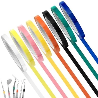 8 Rolls Colors Autoclave Tape 216 Ft/L X 0.4 In/W Instruments Identification