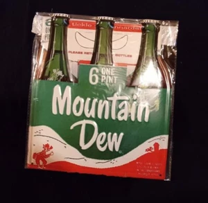Letrero de metal Mountain Dew publicidad troquelada estilo vintage - Imagen 1 de 3