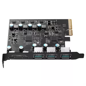 1pc PCIe Slot to USB 3.2 Gen 2 Expansion Card 10 Gbps 3 Type A & 2 Type C Ports - Picture 1 of 5