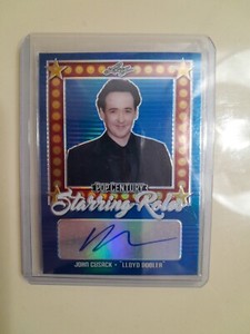 John Cusack As Lloyd Dobler Blue/25 Autograph Card Leaf Pop Century 2021