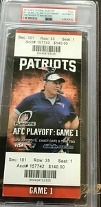 TOM BRADY 2015 PSA Ticket AFC Playoff #46 TD NFL Record New England Patriots🏈 - Bild 1 von 3