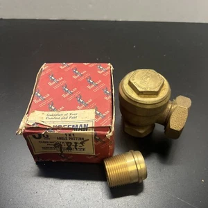 Modello angolare trappola termostatica NOS 1"" ottone Hoffman - Foto 1 di 10