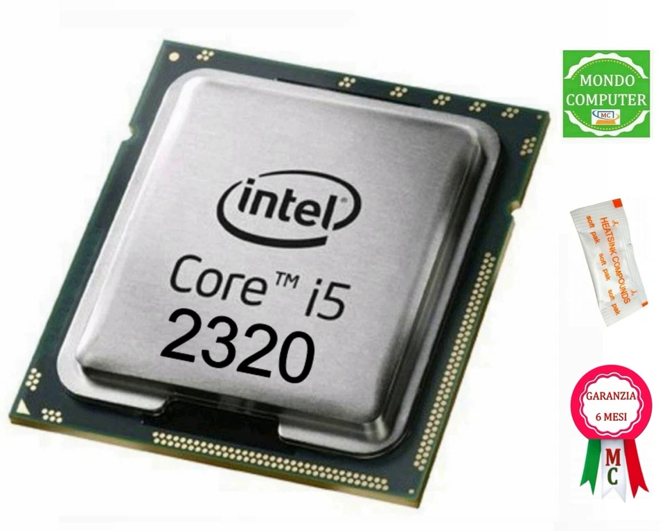 PROCESSORE SOCKET LGA 1155 INTEL CORE i5 2320 & SR02L - Immagine 1 di 1