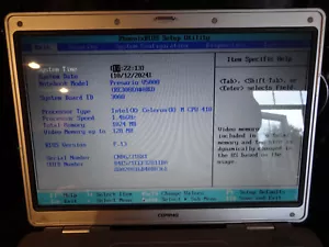 Compaq Persario V5000 V5245eu Intel Celeron M 1.4Ghz 256mb Ram 14" Laptop - Picture 1 of 8
