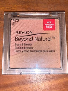 Revlon Beyond Natural Blush & Bronzer, 420 Nude, 0.37 oz (Single) New in Case - Picture 1 of 2