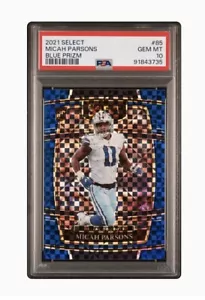 PSA 10 / 2021 Panini Select BLUE PRIZM /199 Micah Parsons RC Rookie Pop19 - Picture 1 of 1