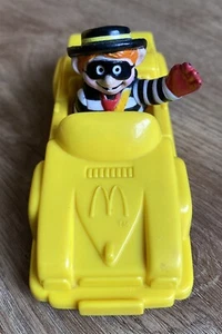 Rare Vintage 1991 Mcdonalds Toy, Hamburglar in Yellow Pull Back Racing Car - Picture 1 of 5