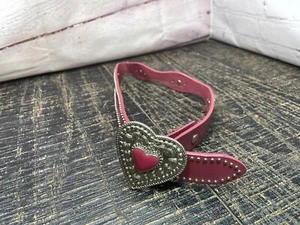 Nocona Girl's Pink Western Belt Embellished Big Buckle Size 20” - Picture 1 of 13