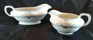 Vintage American Made Keramik Milchkännchen und Soße Servierset Hopewell Virginia - Bild 1 von 12
