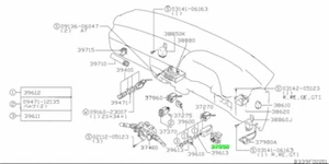 SUZUKI Cultus SWITCH ASSY MIRROR 37950-60E01-000 Genuine JDM - Bild 1 von 1