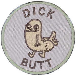DICK BUTT CIRCLE DISTINTIVO MULTICAM DIVERTENTE TATTICO MILITARE GANCIO TOPPA MORALE - Foto 1 di 2