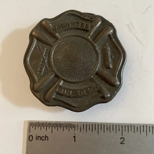 Vintage Brass Belt Buckle VOLUNTEER FIRE DEPT 2” - Picture 1 of 4