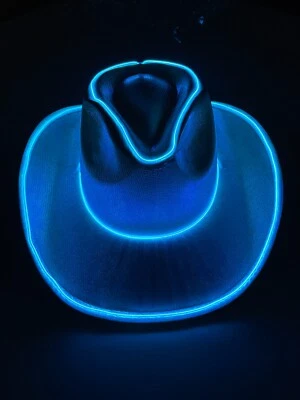 Sombrero de Vaquero de Neón - Despedida de Soltero Neón Rave Festival Fiesta Halloween Foto 1 de 4