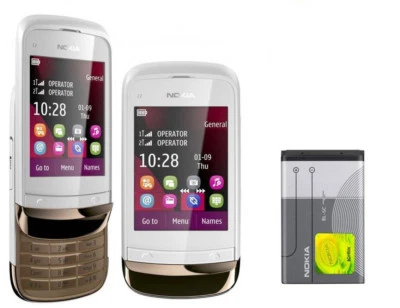 Nokia C2-03 Dual SIM 2G GSM 900 1800 Câmera Rádio FM Slide Telefone Tela Sensível Ao Toque - Imagem 1 de 4