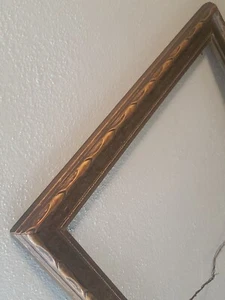 Antique Gold Gilded Carved Wood Picture Portrait Frame 17 × 13 Opening Wall Art - Picture 1 of 24