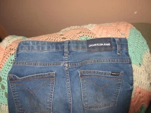 Calvin Klein Boys Girls Blue Skinny Jeans Size 12 - Picture 1 of 24