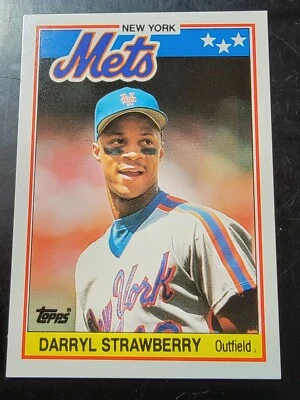 1988 Topps UK Minis Baseball #76 Darryl Strawberry  - Image 1 of 2