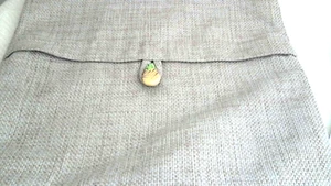 18" x 18" Burlap Style Pillow Cover Pineapple Decor Button Zips Spot Clean - Picture 1 of 5