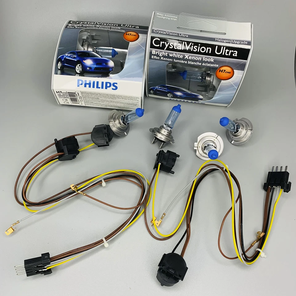 Bombilla PHILIPS CrystalVision x4 y arnés de cables de faros x2 para Mercedes ML Foto 1 de 4