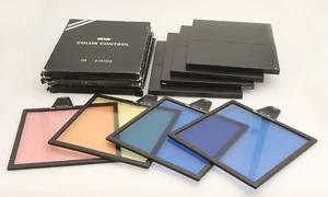 Set filtri sistema Sinar Color Control 125 CC20R + CC20Y + 80A + 80B - Foto 1 di 1