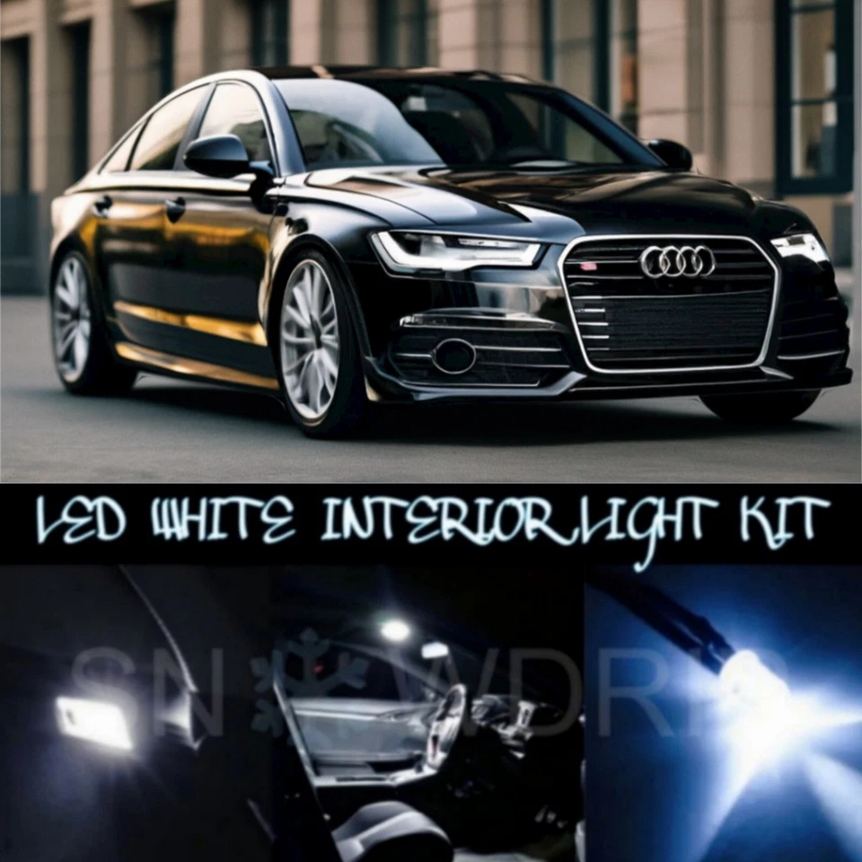 For AUDI A6 C7 2010-On LED XENON BRIGHT WHITE INTERIOR LIGHT BULBS KIT FULL SET - Image 1 of 1