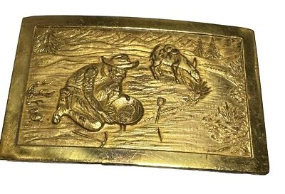 Hebilla de cinturón de burro vintage Gold Prospector Pan River Foto 1 de 4