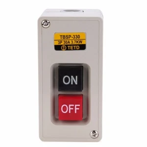TBSP-330 3 Phase 3.7Kw Power Push Button Switch Station 30A ON/OFF New ✦Kd - Picture 1 of 6