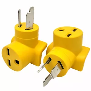 Parkworld 63081 NEMA 10-50P to 6-30R One Piece Compact Adapter Output 30A 250V - Foto 1 di 4