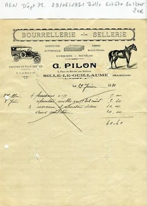 Dept 72 - Sillé le Guillaume 2 Place du Marché aux Bestiaux - Belle Headête 1931 - Picture 1 of 1