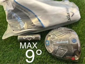 Callaway AI Smoke MAX Driver Head Only 9.0 Right Hand With Head cover New - Picture 1 of 6