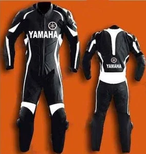 Motorbike Men Leather Suit Biker Motorcycle Racing Leather Jacket Trouser - Picture 1 of 2