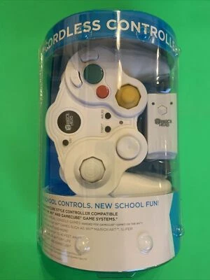 New Block Head Wireless GameCube Wii Controller Cordless w/ Dongle Connector - Image 1 of 2