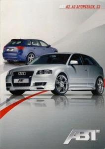 Audi A3 ABT Tuning 2009 UK Market Sales Brochure 3-dr Sportback S3 - Picture 1 of 1