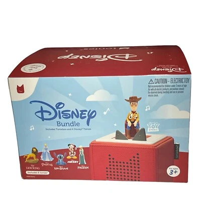 TONIES Disney Audio Music Player BUNDLE Toniebox + 6 Characters RARE SET - Image 1 of 4