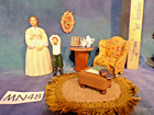 Vintage Dollhouse Doll House Victorian Mother, Child, Parlor, Strombecker MN48